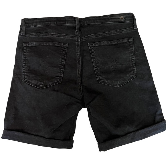 AG Adriano Goldschmied The Brooke Black Mid-Rise Cuffed Hem Bermuda Short Sz 30 - Picture 5 of 12